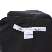 Diane Von Furstenberg Lederen rok in zwart
