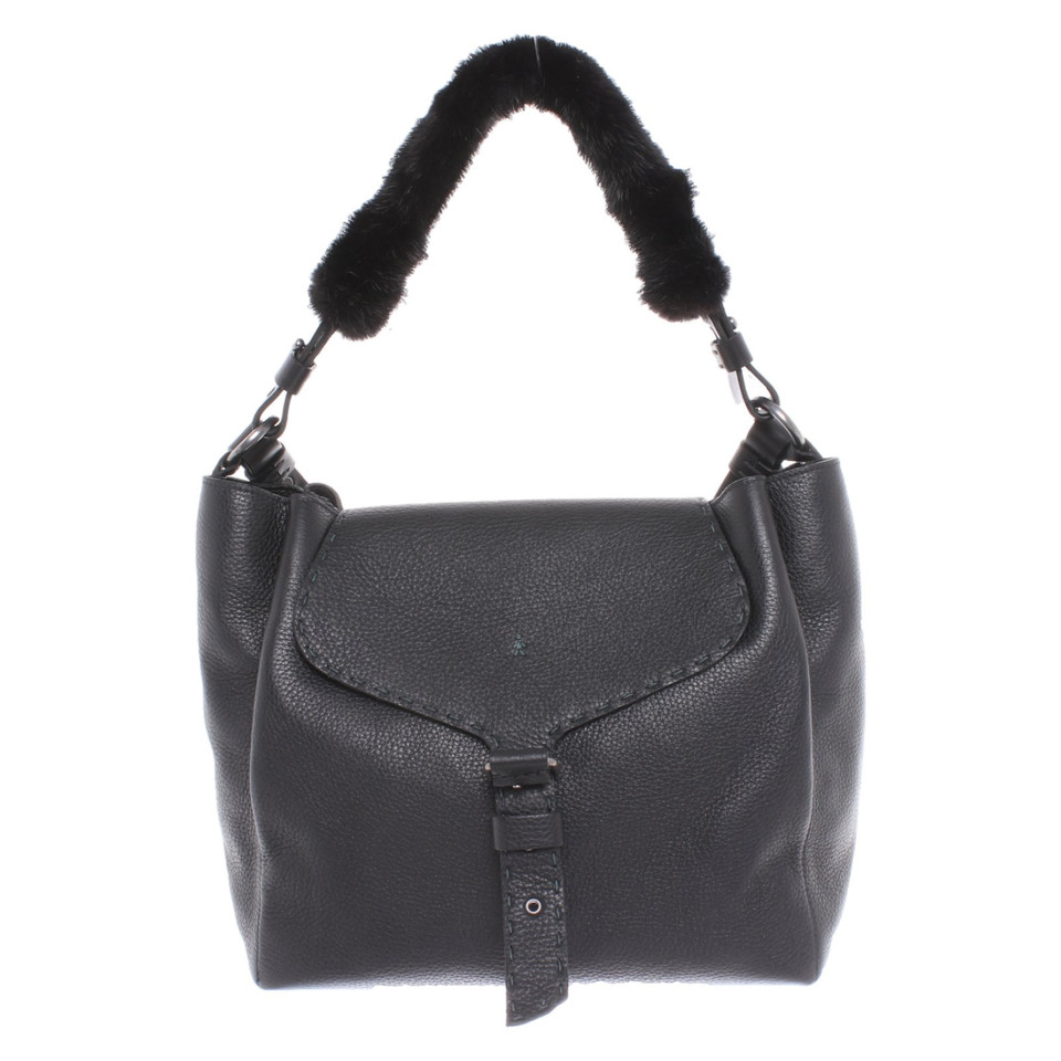 Henry Beguelin Borsa a tracolla in Pelle in Nero