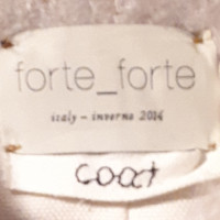 Forte Forte Giacca/Cappotto in Lana in Crema