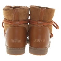 Ikkii Bottes en Cuir en Marron