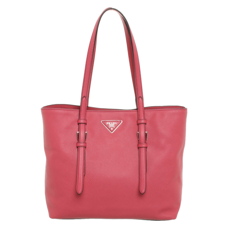 Prada Sac à main en Cuir en Rose/pink