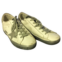 Golden Goose Sneakers Leer in Wit