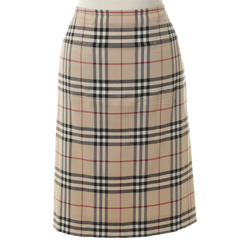 Burberry Checkered knee-length skirt