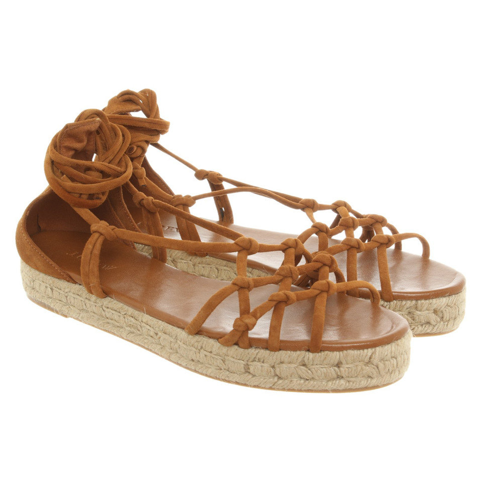 J. Crew Sandalen Leer in Bruin