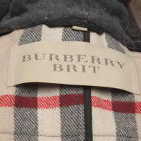 Burberry Veste/Manteau en Coton en Gris