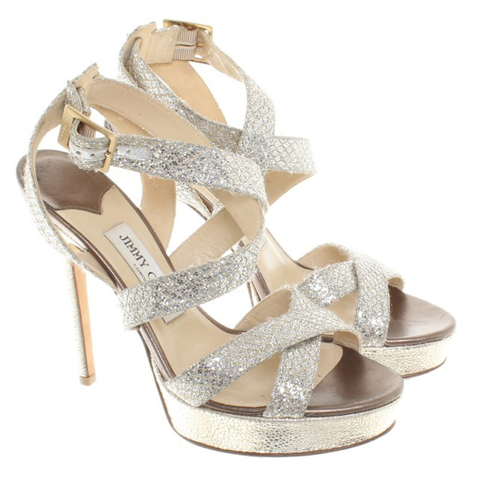 Jimmy Choo Sandales en argent