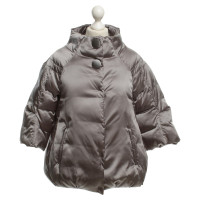 Moncler Feather Cape in Gray