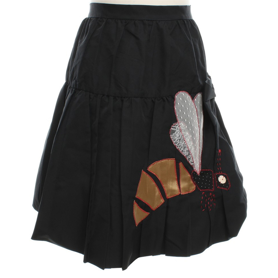 Moschino Cheap And Chic Pleated Skirt in Black