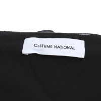 Costume National Oberteil aus Seide in Schwarz