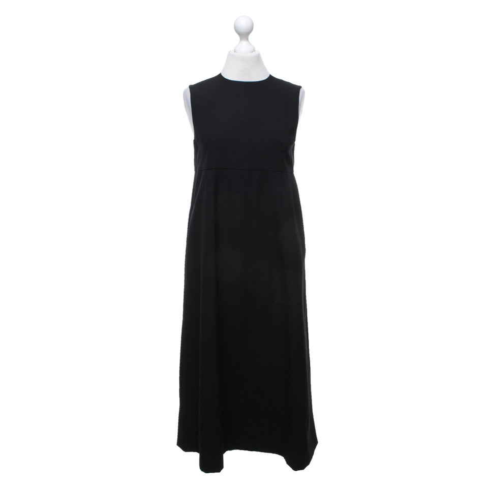 Yohji Yamamoto Kleid aus Wolle in Schwarz