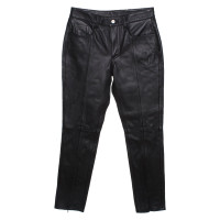 Mm6 Maison Margiela Trousers Leather in Black