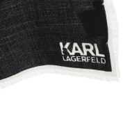 Karl Lagerfeld Doek met motief druk