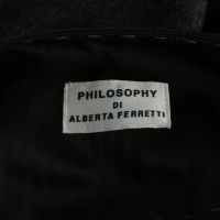 Philosophy Di Alberta Ferretti Veste en gris foncé / noir