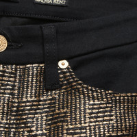 7 For All Mankind Jeans with golden weave pattern