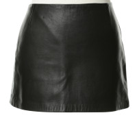 Zimmermann Leather skirt in black 