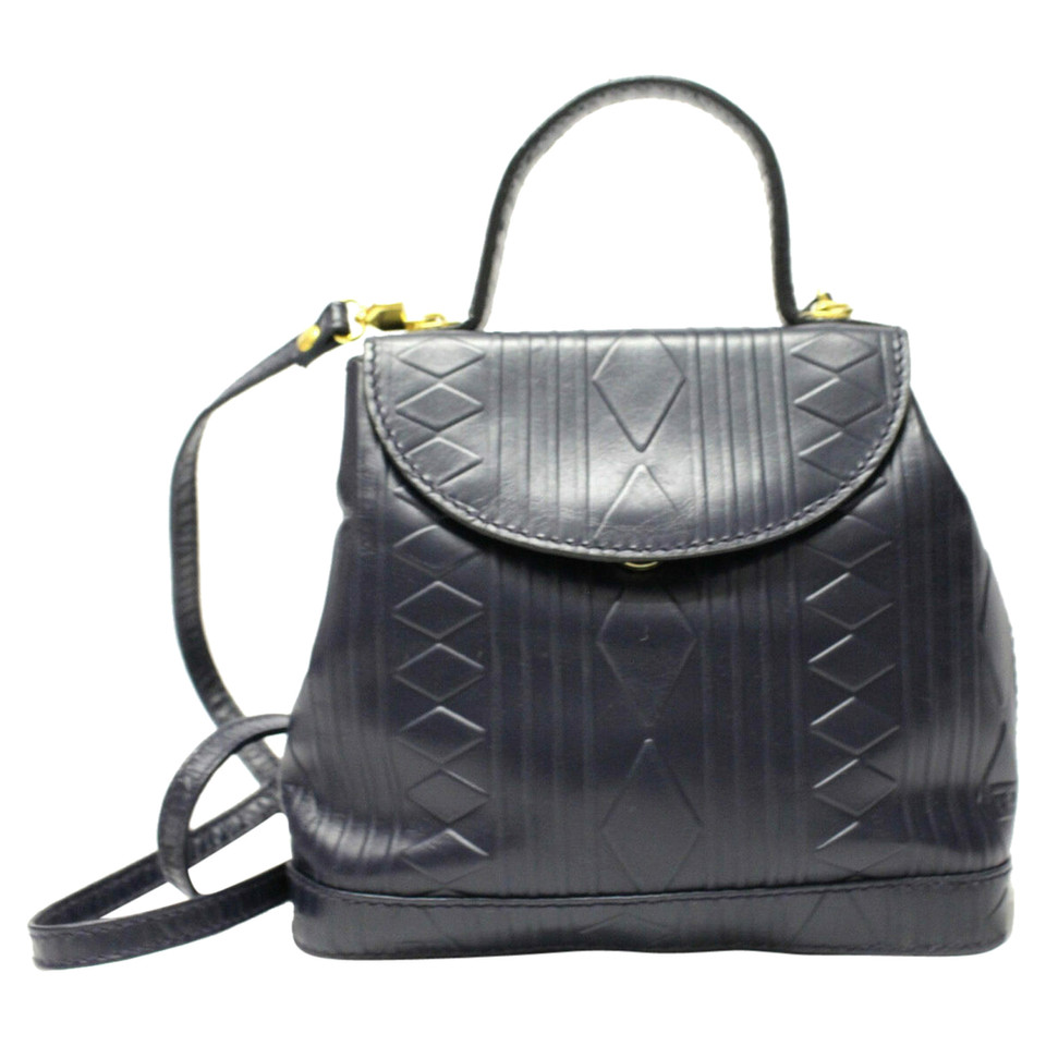 Fendi Shopper Leer in Blauw