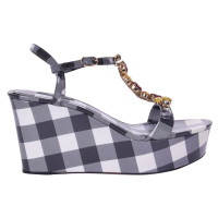 Dolce & Gabbana Wedges with checked pattern