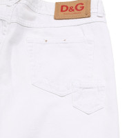 D&G Jeans aus Baumwolle in Weiß