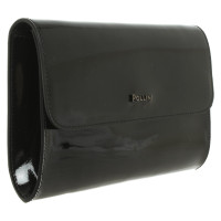 Pollini Shoulder bag Patent leather in Black