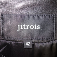 Jitrois Leather Blazer Taillengürtel