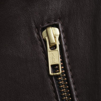 Utzon Leather pants in dark brown