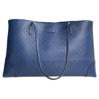 Gucci Tote Bag aus Leder in Blau
