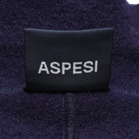 Aspesi Jacke/Mantel aus Wolle in Violett