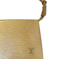 Louis Vuitton Pochette en cuir épi jaune
