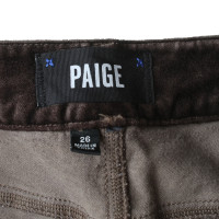 Paige Jeans Samt-Hose in Dunkelgrau