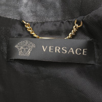 Versace Leren jas in zwart