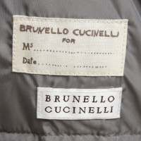 Brunello Cucinelli Cappotto con bordo in pelliccia