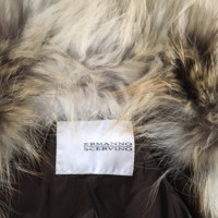Ermanno Scervino coat with fox fur edges