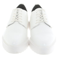 Calvin Klein Schnürschuhe aus Leder in Weiß