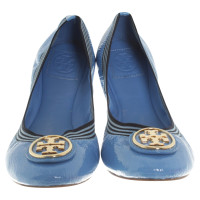 Tory Burch Ballerina's in lichtblauw