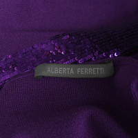 Alberta Ferretti Jurk Wol in Violet