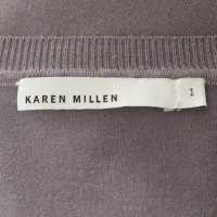 Karen Millen Gebreide jurk met zijden afwerking