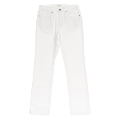 Frame Denim Jeans in Cotone in Bianco