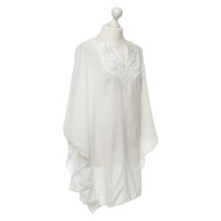 Patrizia Pepe Blouse Poncho en blanc