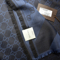 Gucci Guccissima doek in donkerblauw