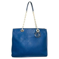 Christian Dior Diorissimo Bag Medium Leather in Blue