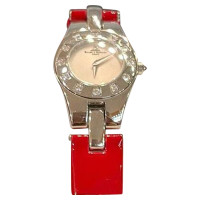 Baume & Mercier Armbanduhr aus Leder in Rot