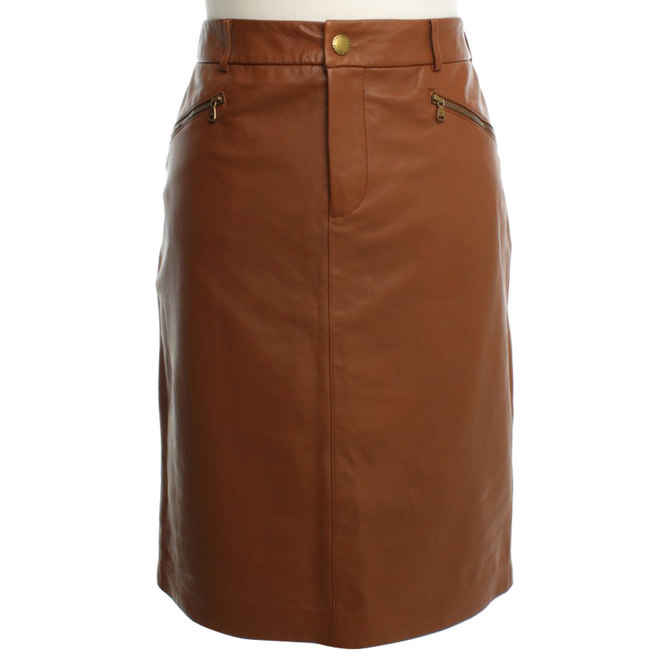 Ralph Lauren skirt brown leather