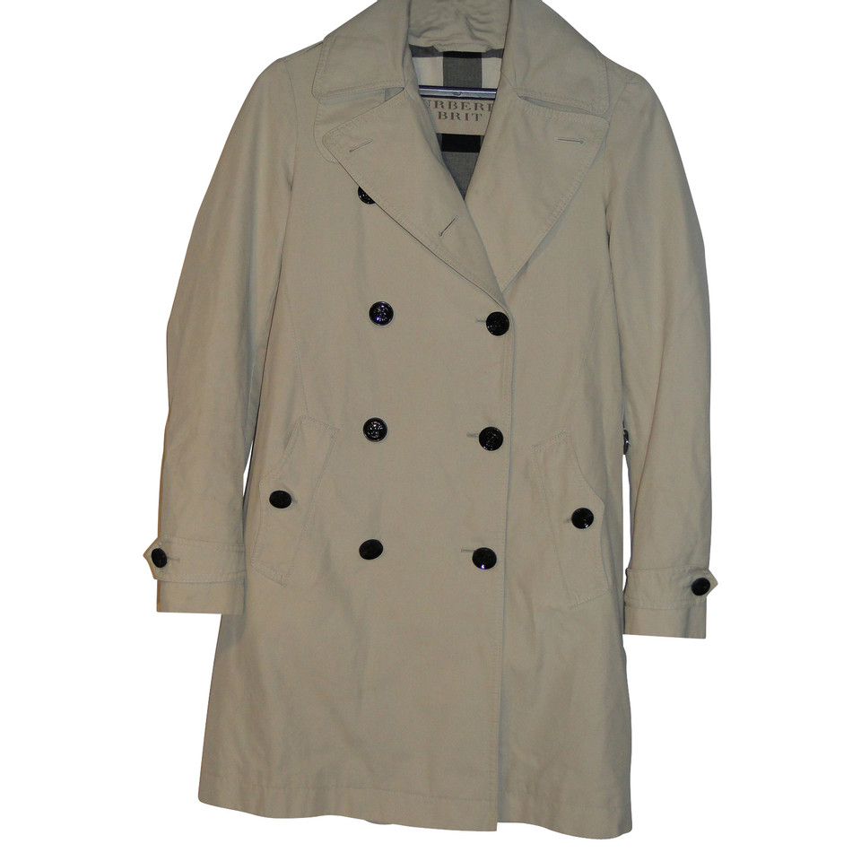 Burberry Jacket/Coat Cotton in Cream