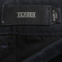 Closed Sportieve broek in donkerblauw