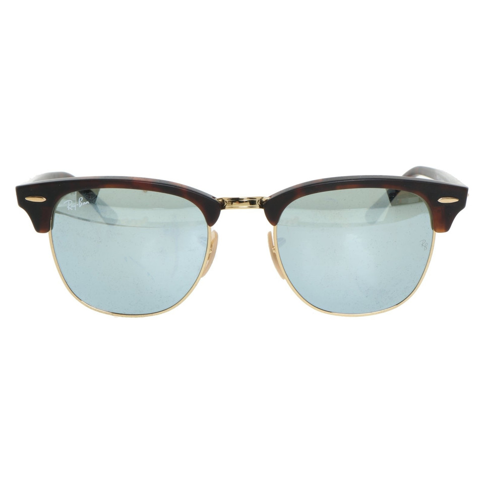 Ray Ban "Clubmaster" in brown / gold colors