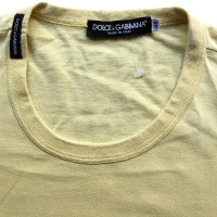 Dolce & Gabbana Top Cotton in Yellow