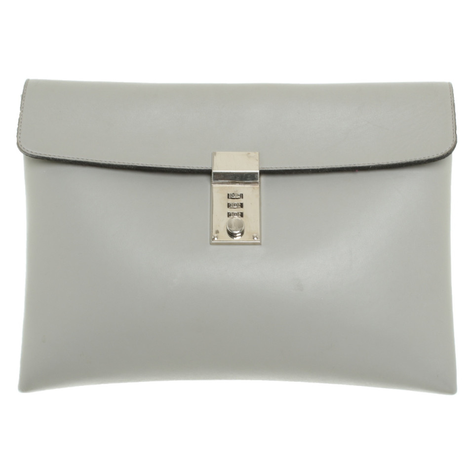Golden Goose Clutch Bag Leather in Grey