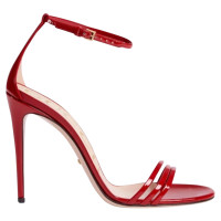 Gucci Sandales en Cuir verni en Rouge