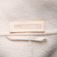 St. Emile Jacke/Mantel aus Wolle in Creme