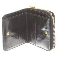 Miu Miu "Portafoglio Pattina Matelassé" wallet in black